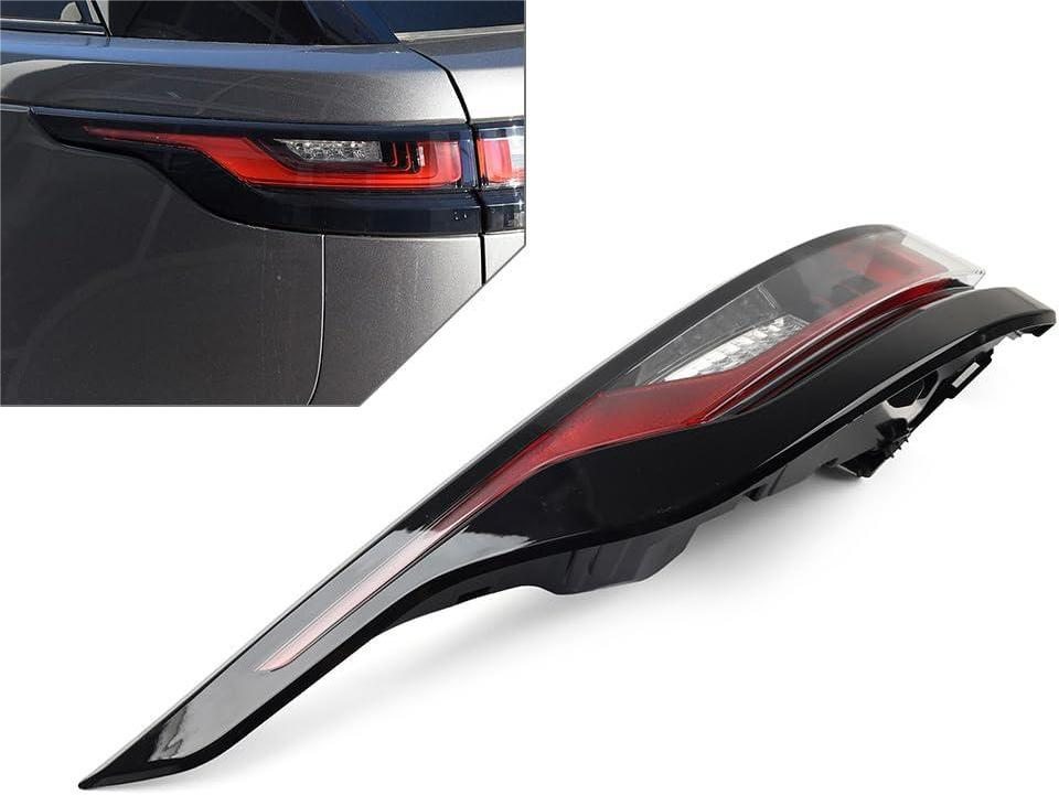 LR111108 Left Driver Side Rear Brake Lamp Outer Tail Light Assembly Clear ABS for Land Rover Velar for Range Rover 2017-23 Auto