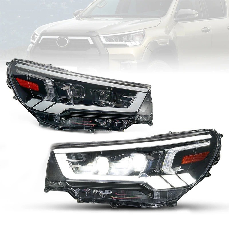 For Toyota Hilux REVO 2020-2021 Full LED Modified Headlights
