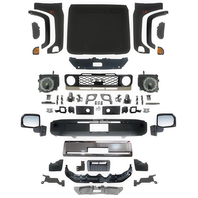 For Toyota Land Cruiser LC76 modified with 2024 model kit