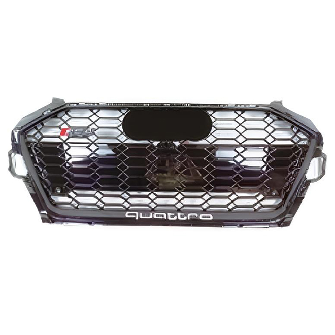 For Audi A4 RS4 20-23 models, full black grille